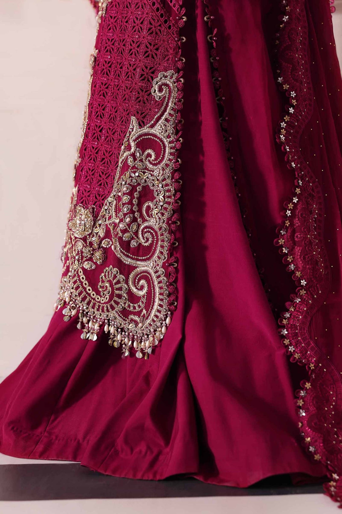 3 Piece Unstitched Embroidered Chiffon Suit | BD - 3003 - NEW NAMAL PRET