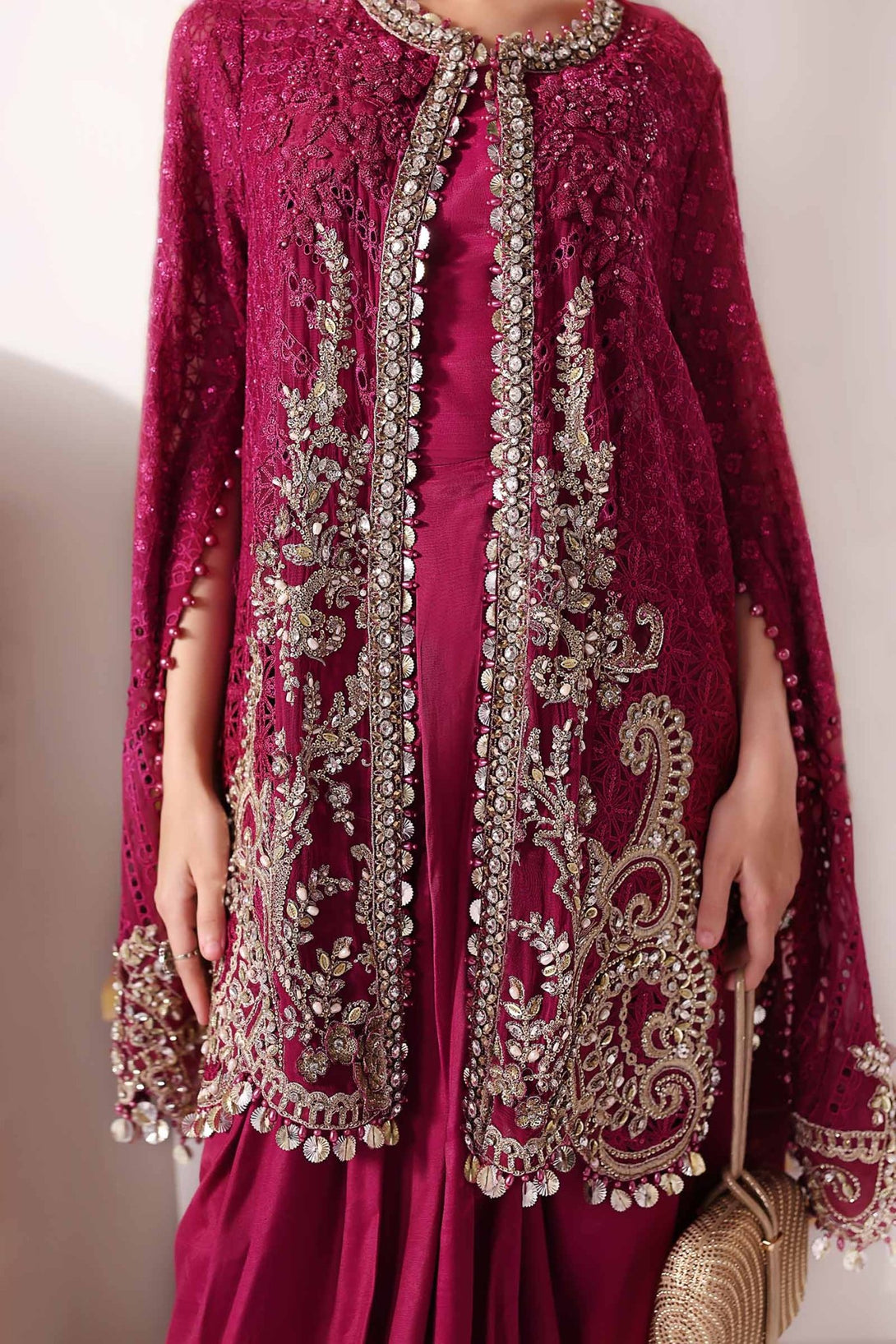 3 Piece Unstitched Embroidered Chiffon Suit | BD - 3003 - NEW NAMAL PRET