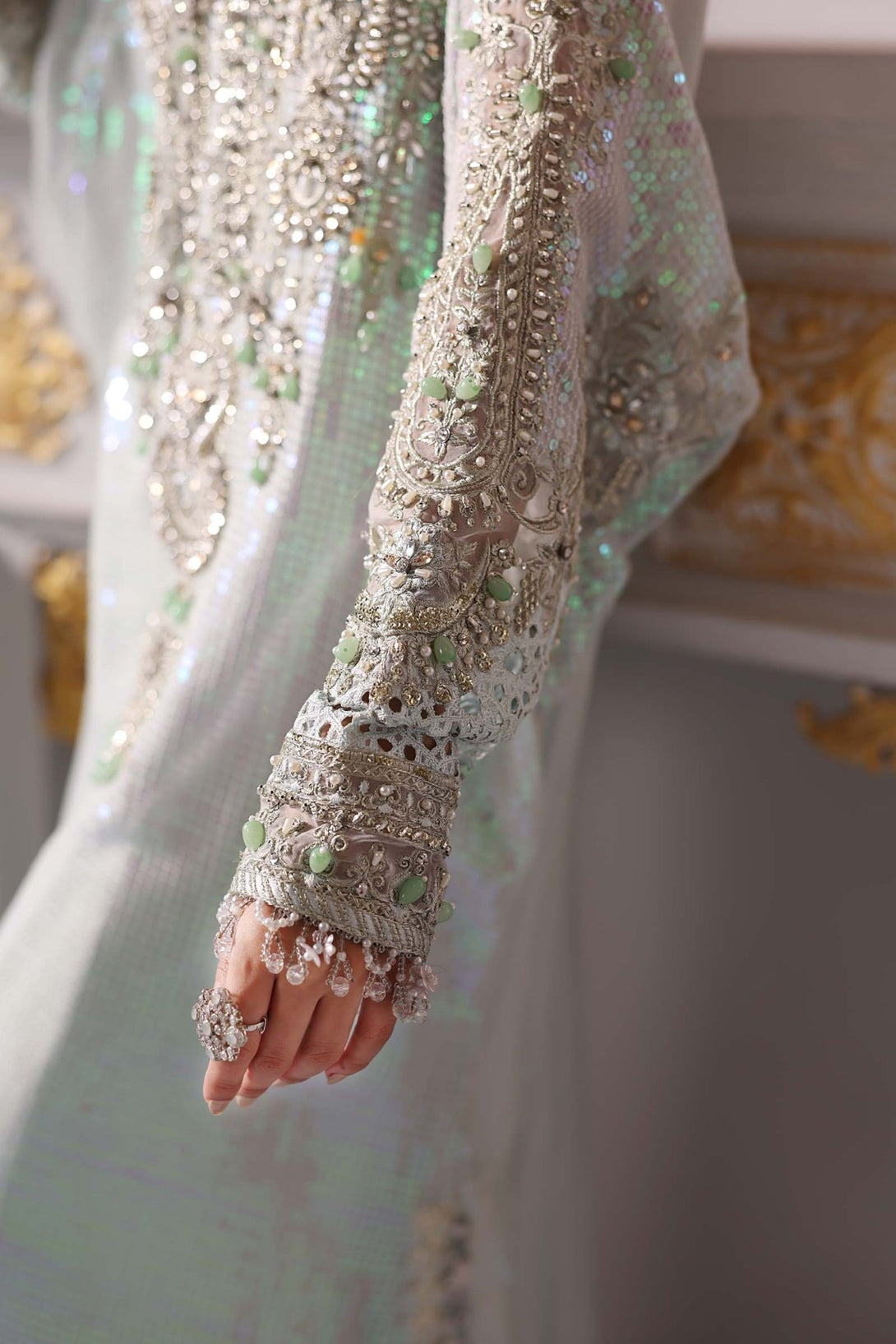 3 Piece Unstitched Embroidered Chiffon Suit | BD - 3005 - NEW NAMAL PRET