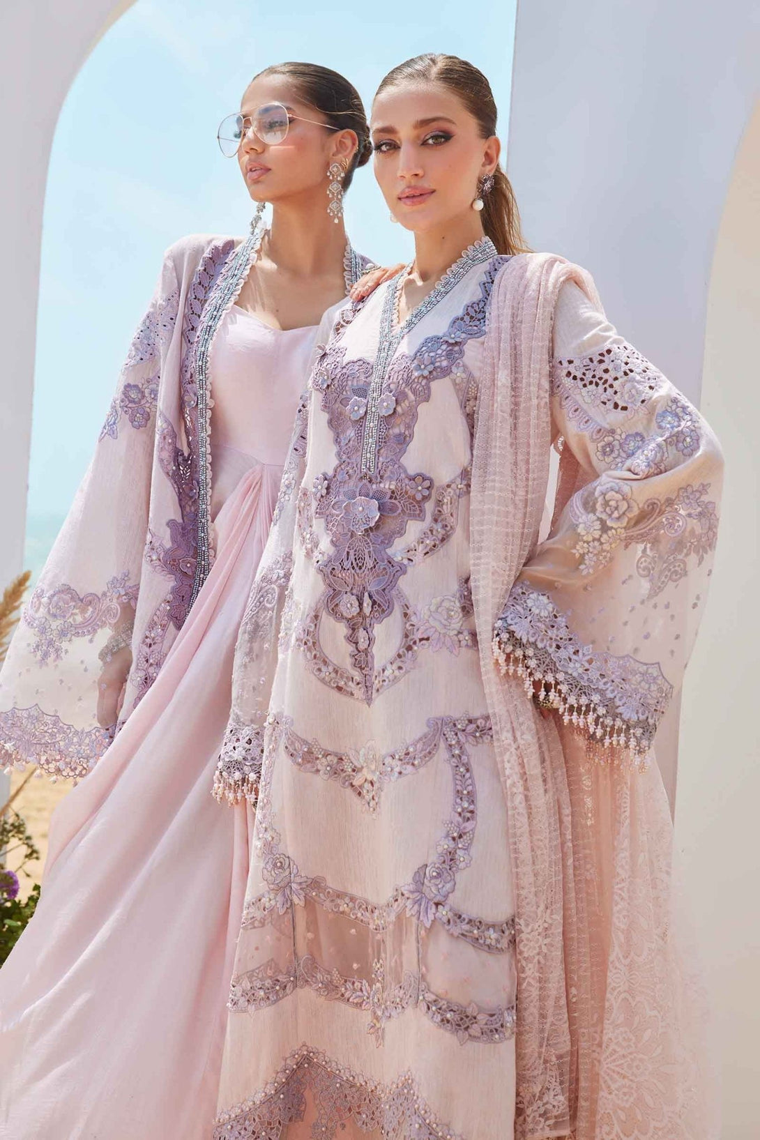 3 Piece Unstitched Embroidered Jacquard Lawn Suit | EID LAWN - 25 - 02 - NEW NAMAL PRET