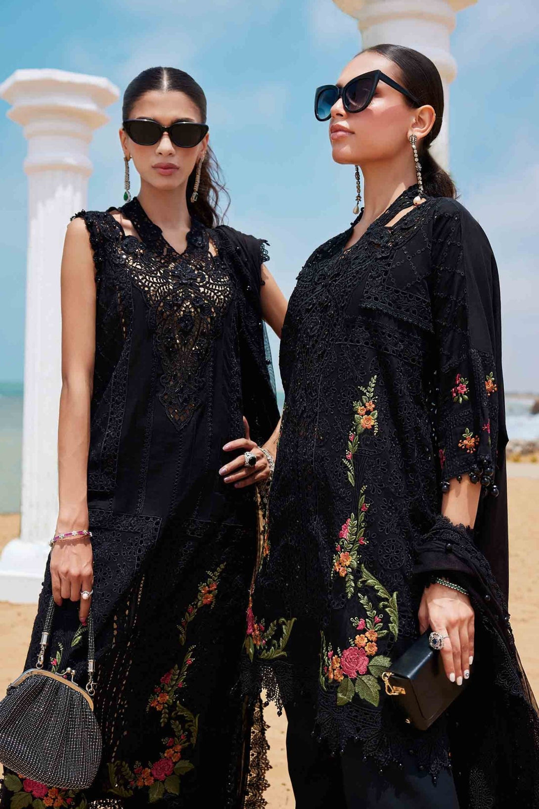 3 Piece Unstitched Embroidered Lawn Suit | EID LAWN - 25 - 01 - NEW NAMAL PRET