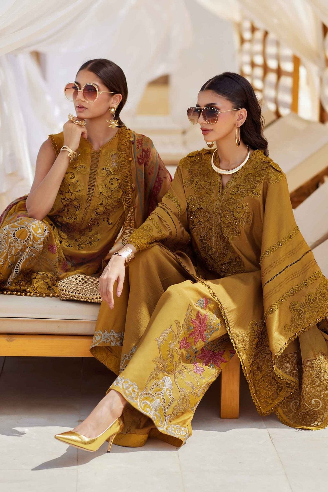 3 Piece Unstitched Embroidered Lawn Suit | EID LAWN - 25 - 06 - NEW NAMAL PRET