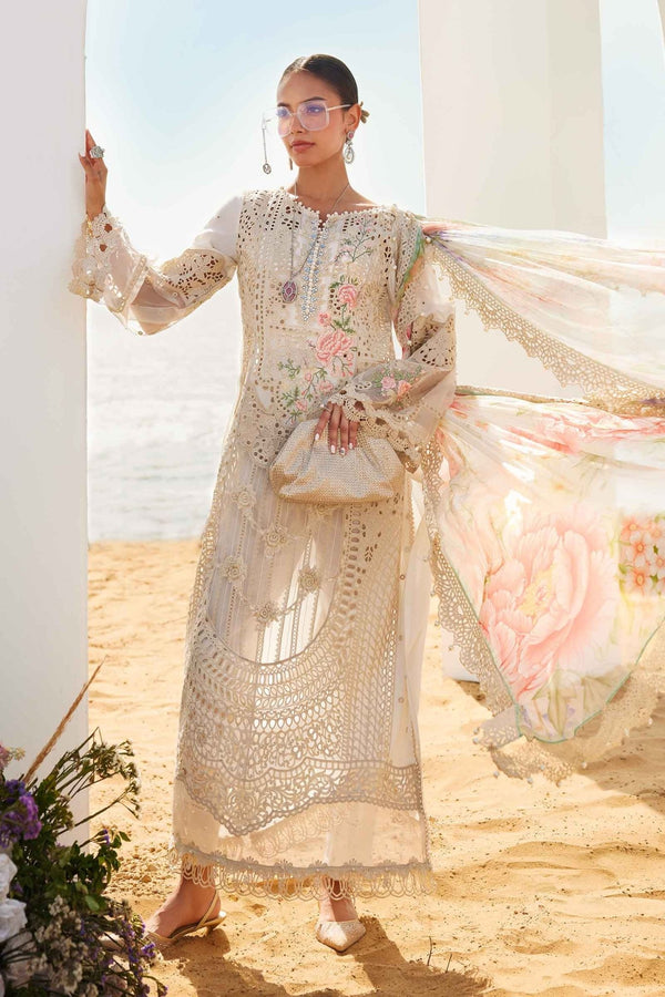 3 Piece Unstitched Embroidered Lawn Suit | EID LAWN - 25 - 07 - NEW NAMAL PRET