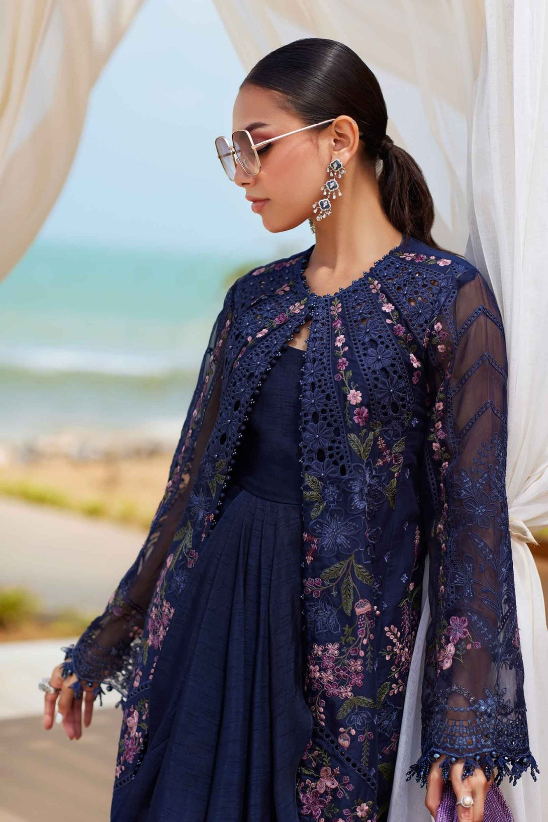 3 Piece Unstitched Embroidered Lawn Suit | EID LAWN - 25 - 10 - NEW NAMAL PRET