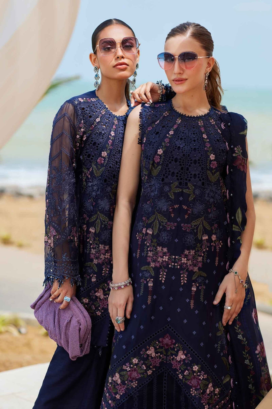 3 Piece Unstitched Embroidered Lawn Suit | EID LAWN - 25 - 10 - NEW NAMAL PRET