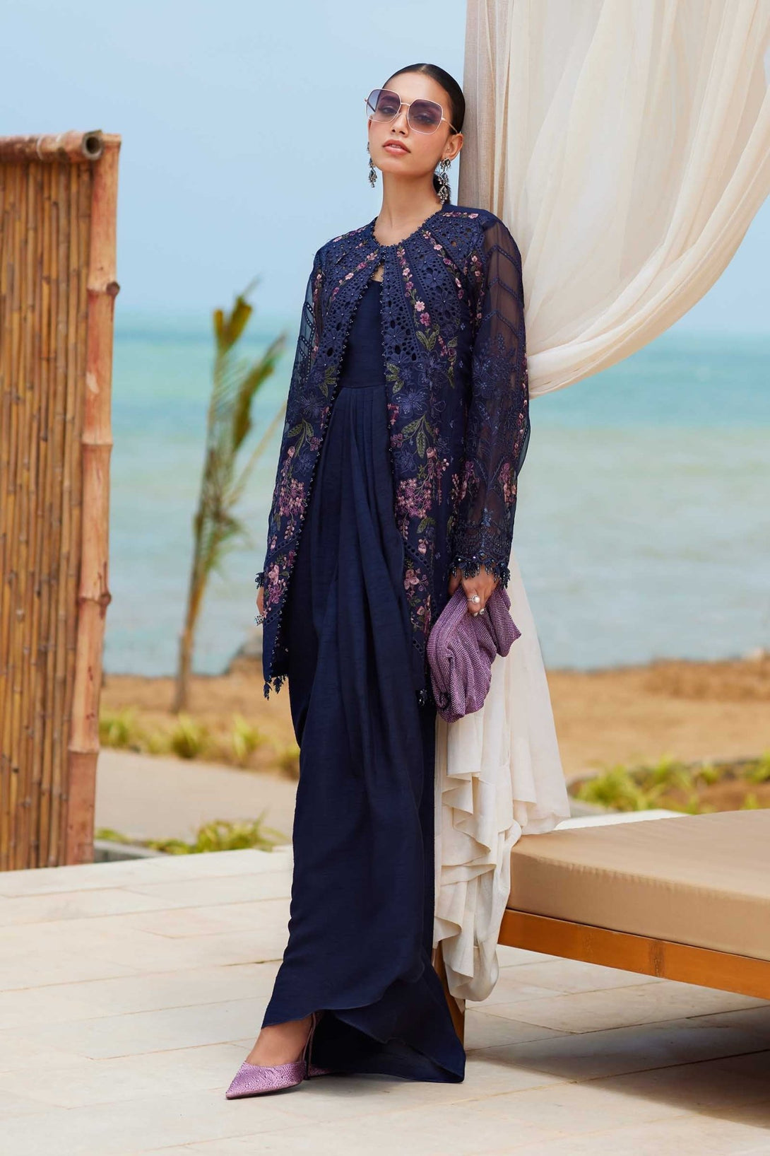3 Piece Unstitched Embroidered Lawn Suit | EID LAWN - 25 - 10 - NEW NAMAL PRET