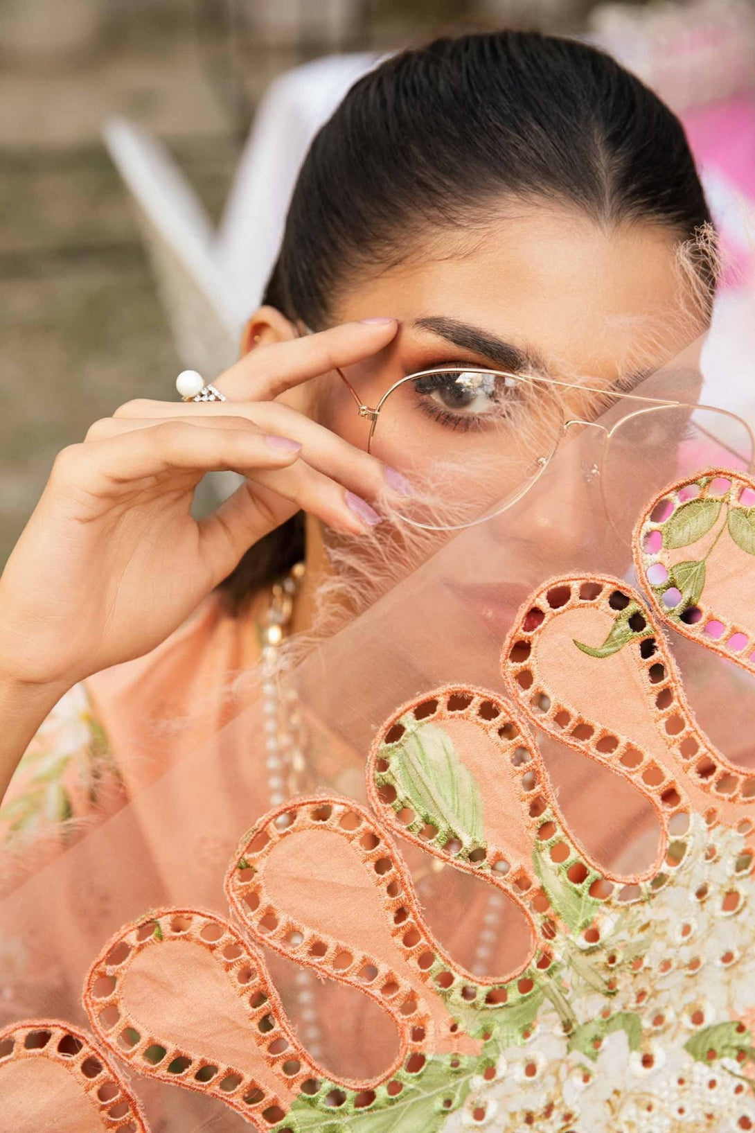 3 Piece Unstitched Embroidered Lawn Suit | MPT - 2602 - A - NEW NAMAL PRET
