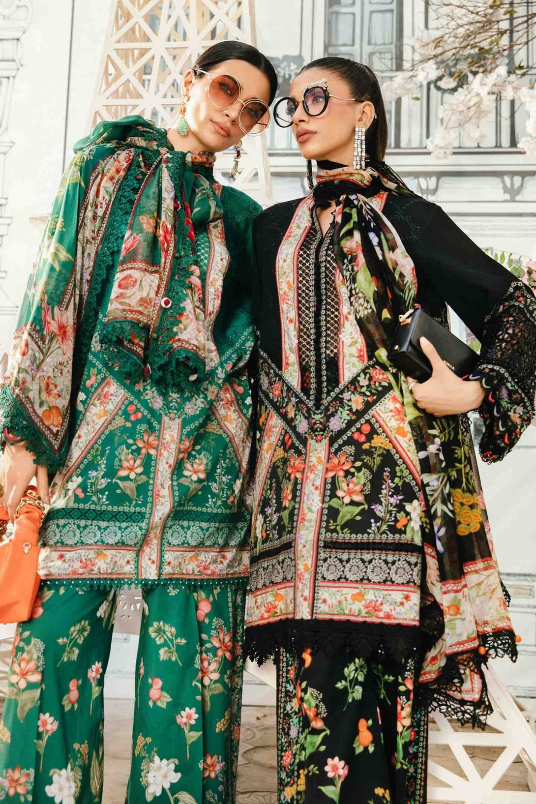 3 Piece Unstitched Embroidered Lawn Suit | MPT - 2610 - A - NEW NAMAL PRET