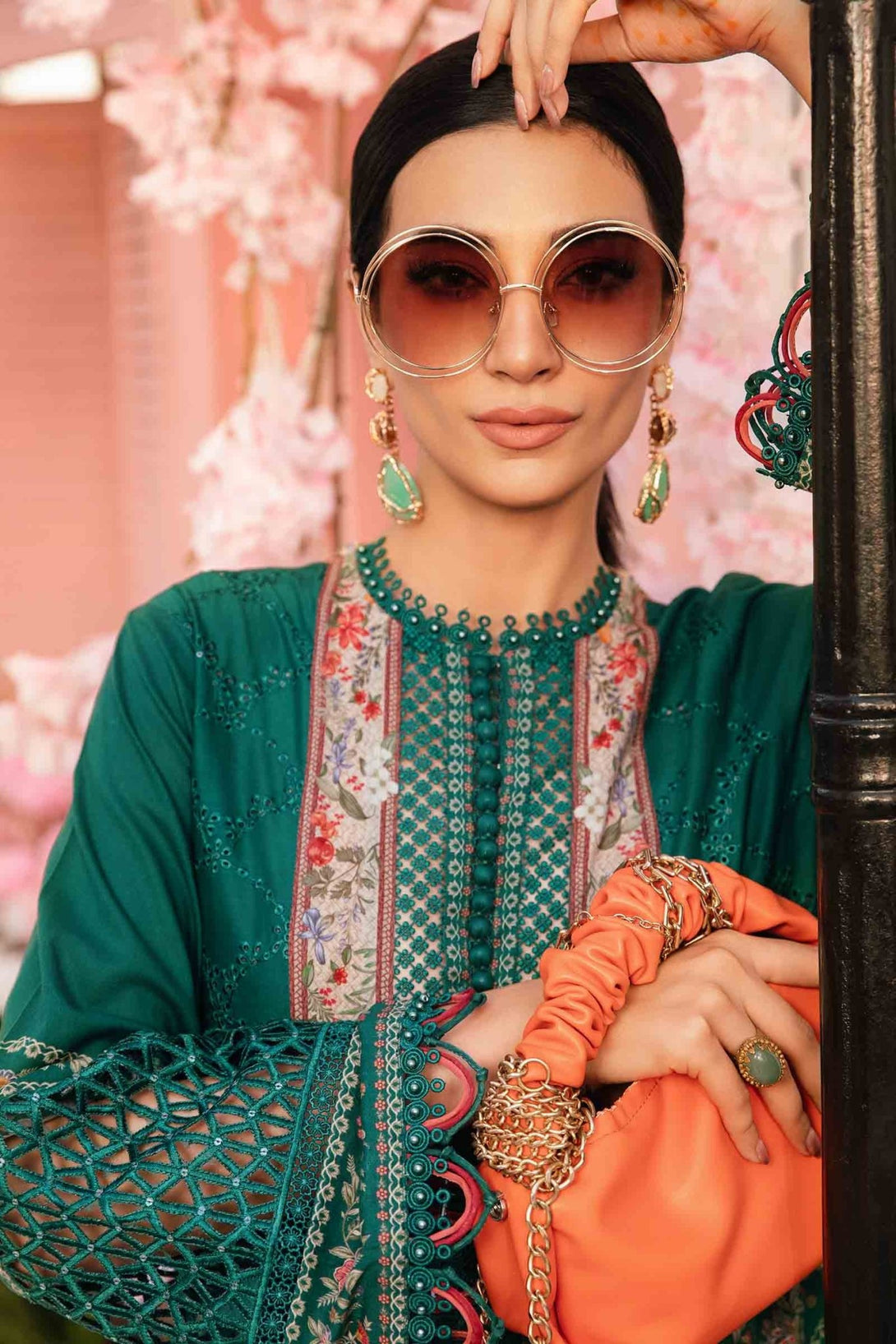 3 Piece Unstitched Embroidered Lawn Suit | MPT - 2610 - A - NEW NAMAL PRET