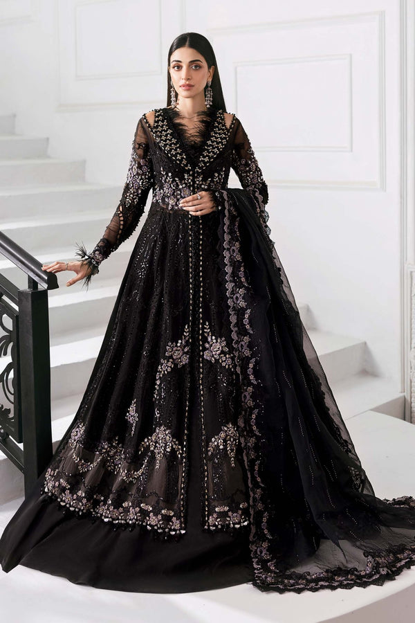 3 Piece Unstitched Embroidered Organza Suit | BD - 3004 - NEW NAMAL PRET