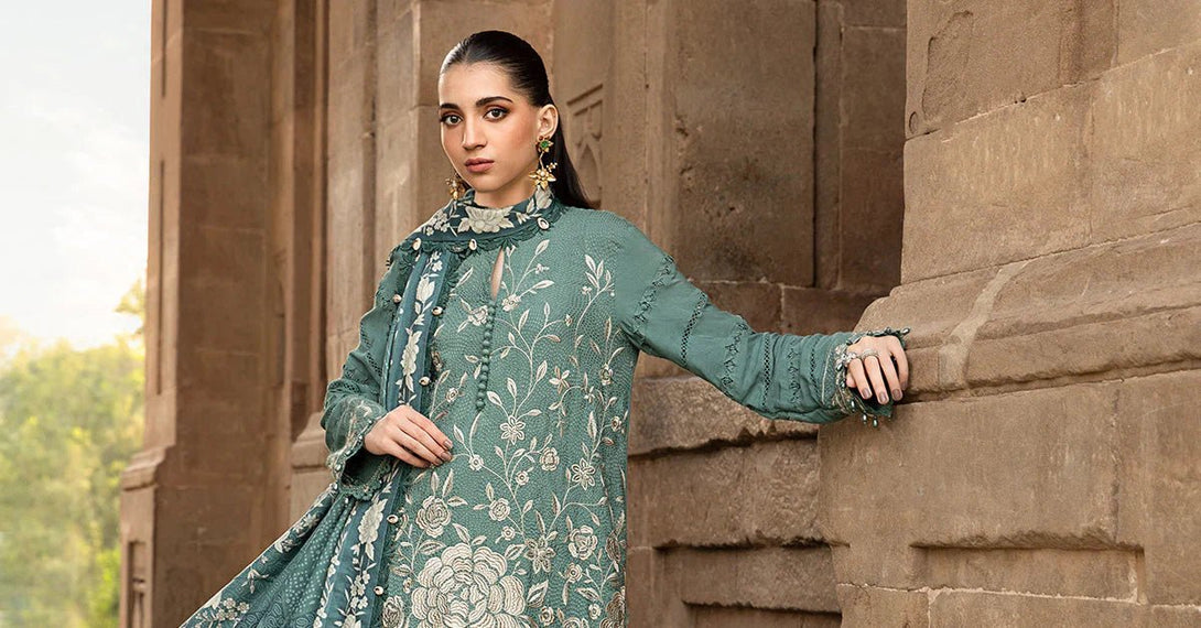 3 Piece Unstitched Printed Linen Suit | MPT - 2408 - A - NEW NAMAL PRET