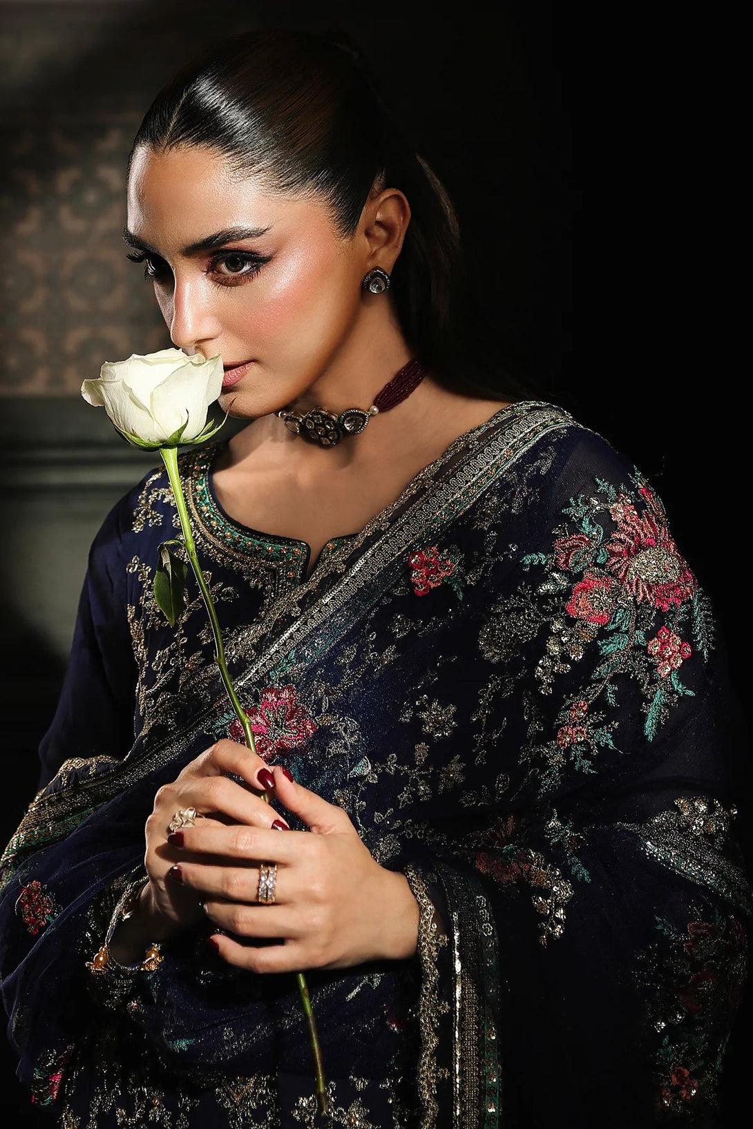 4 - PC Charizma Unstitched Luxury Collection DJW5 - 01 - Namal Pret