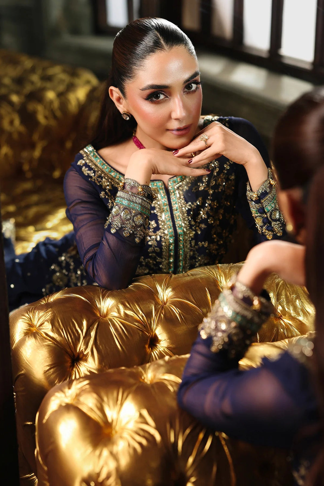 4 - PC Charizma Unstitched Luxury Collection DJW5 - 01 - Namal Pret