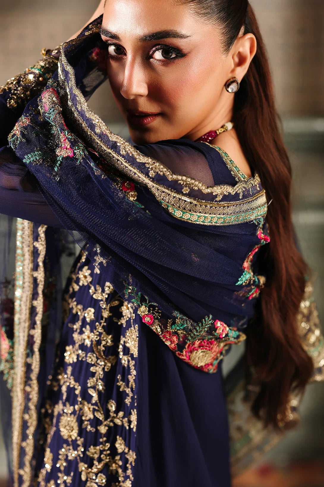 4 - PC Charizma Unstitched Luxury Collection DJW5 - 01 - Namal Pret