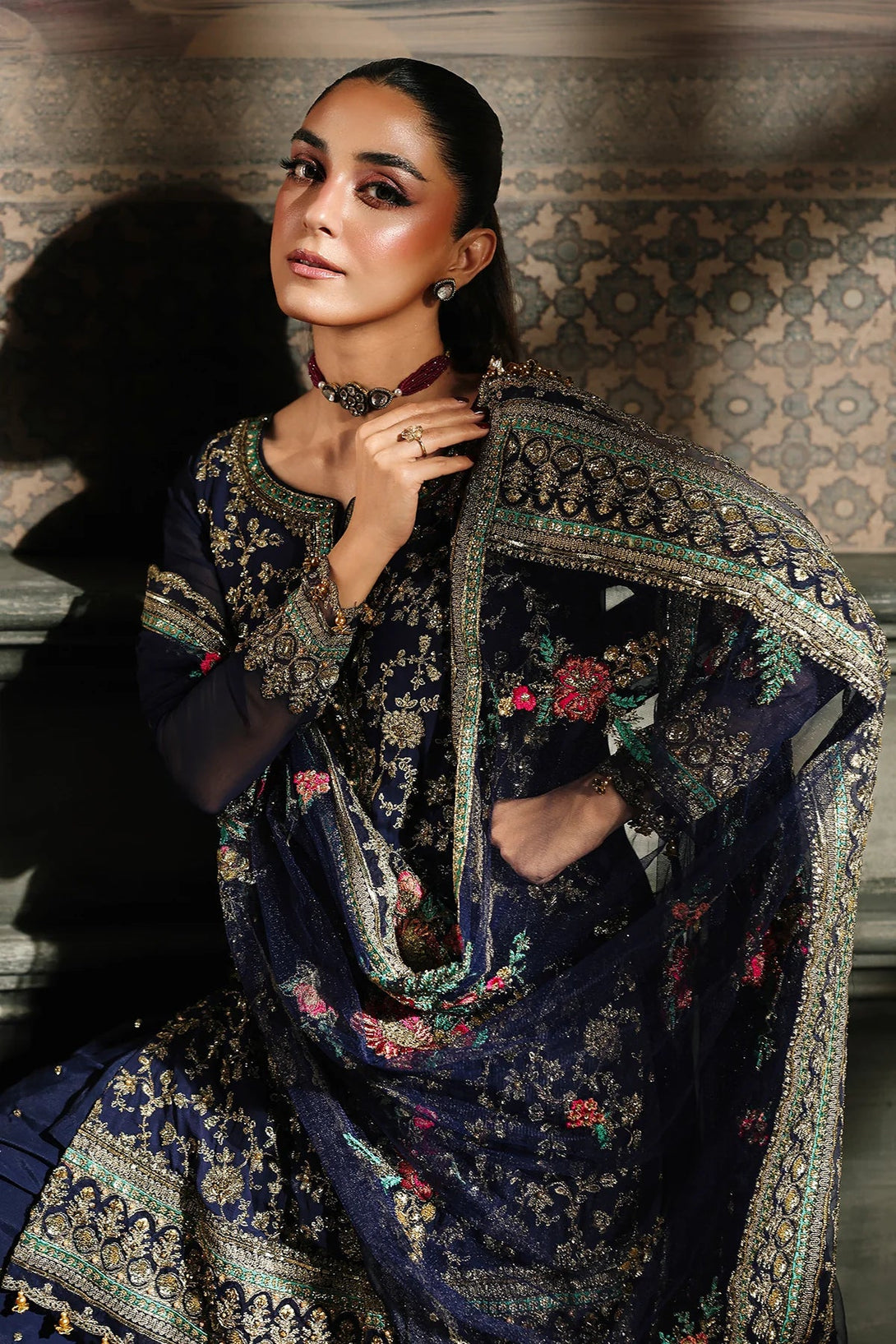 4 - PC Charizma Unstitched Luxury Collection DJW5 - 01 - Namal Pret