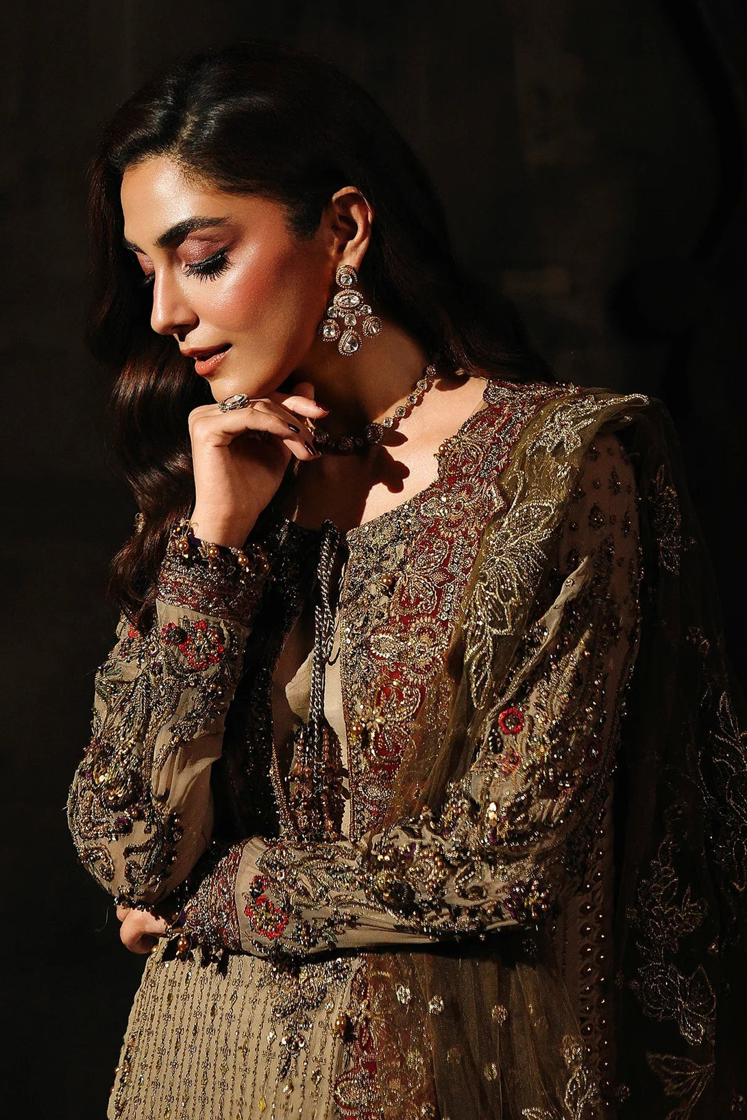 4 - PC Charizma Unstitched Luxury Collection DJW5 - 02 - Namal Pret