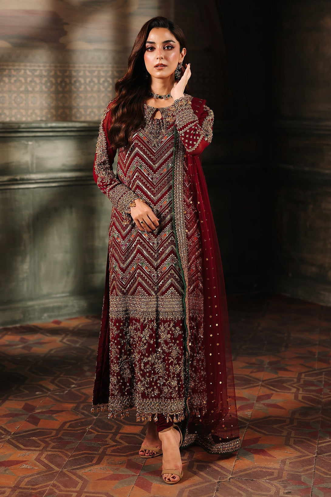 4 - PC Charizma Unstitched Luxury Collection DJW5 - 03 - Namal Pret