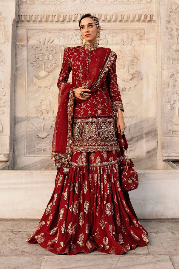 Embroidered Cotton Satin Suit | CST-807