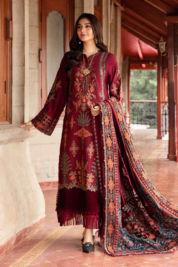 Embroidered Twill Linen Suit | DL-1210