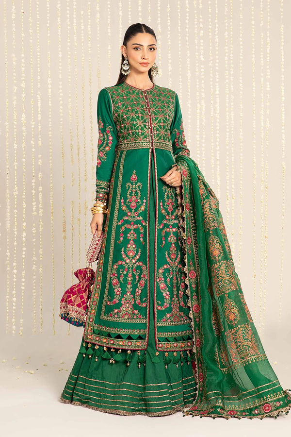 Embroidered Cotton Satin Suit | CST-811