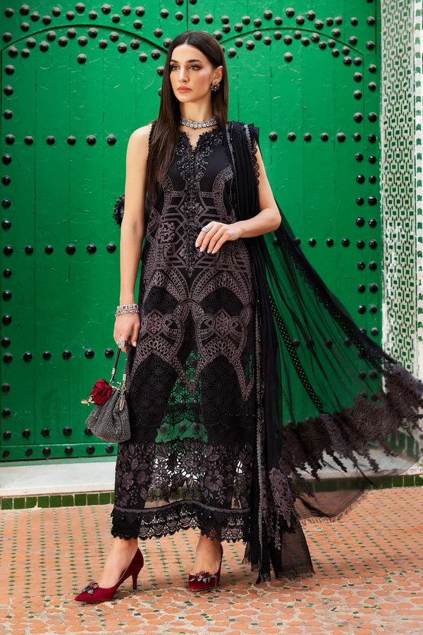 3 Piece stitched Embroidered Lawn Suit | D-2512-B