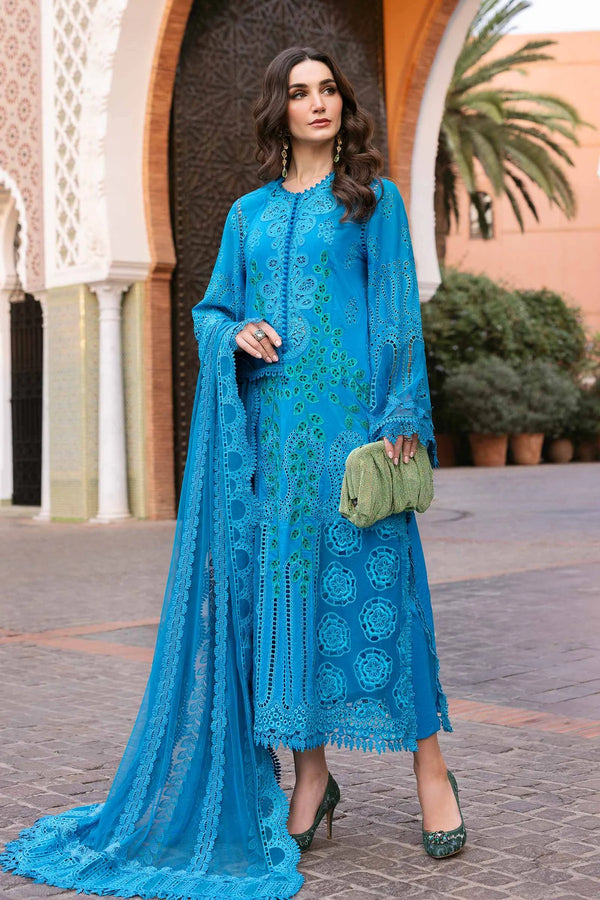 3 Piece stitched Embroidered Lawn Suit | D-2503-B
