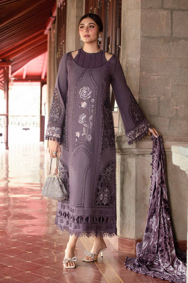 Embroidered Linen Suit | DL-1202