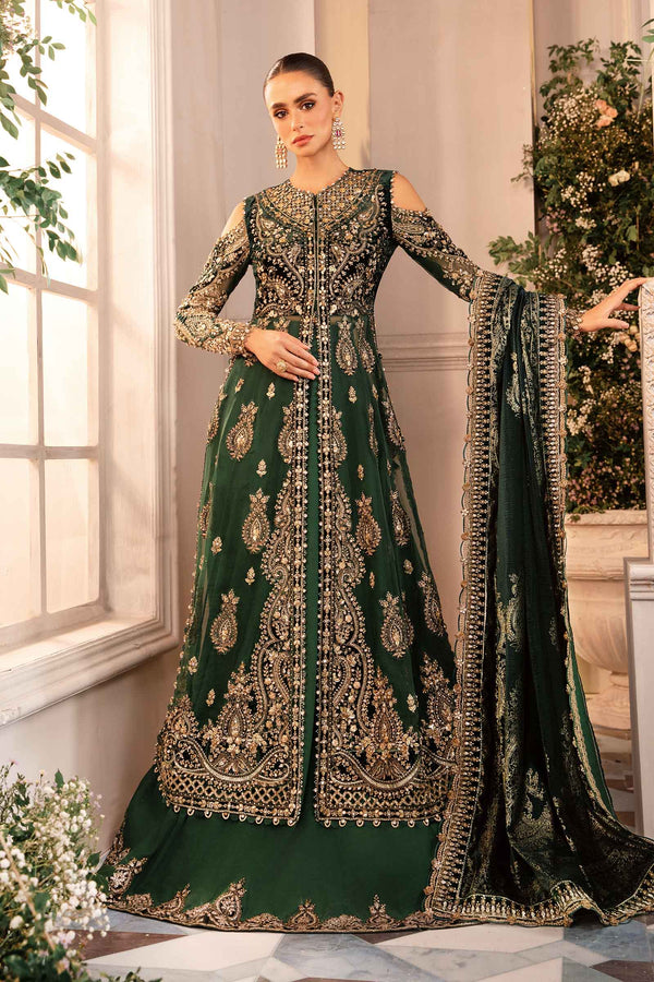 3 Piece Embroidered Organza Suit | BD-2904