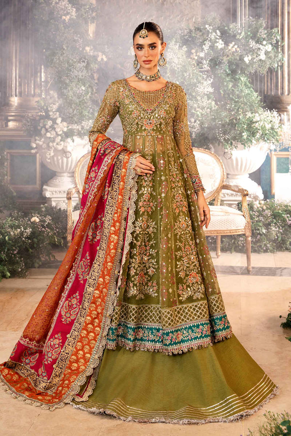 3 Piece Embroidered Organza Suit | BD-2906