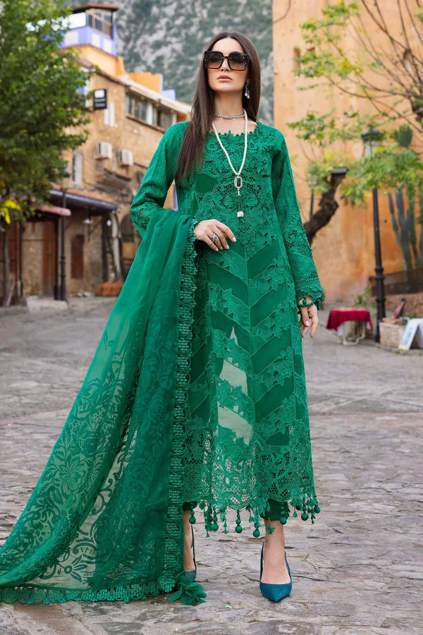 3 Piece stitched Embroidered Lawn Suit | D-2508-B