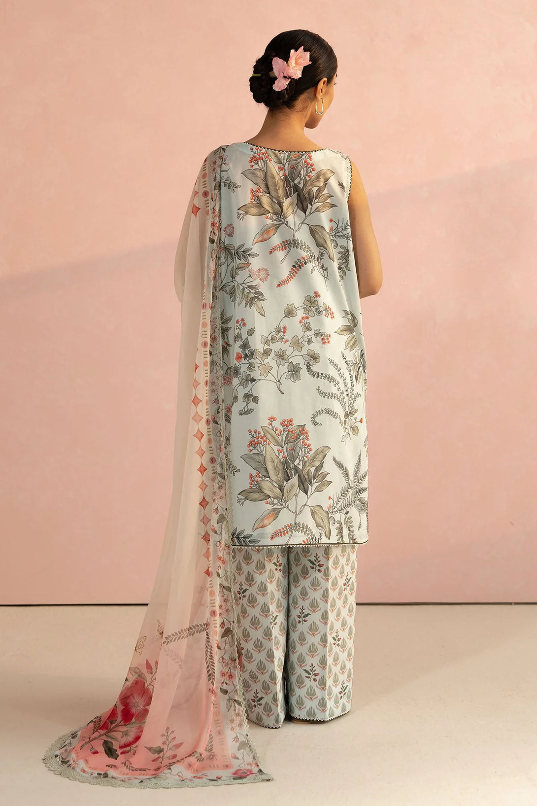 Ramadan Sale | 3-Piece Stitched Suit with Chiffon Dupatta | Namal Pret
