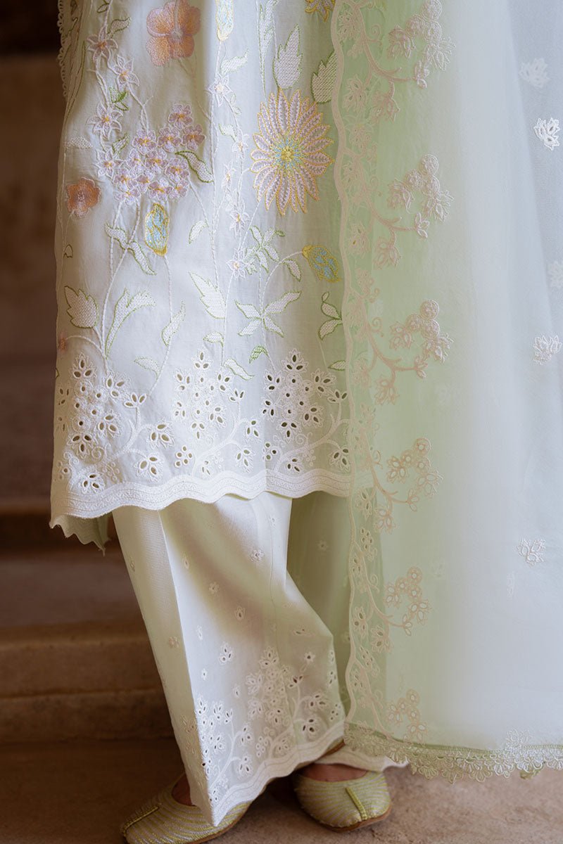 AQUA SERENITY - 3PC EMBROIDERED LAWN SUIT - NEW NAMAL PRET