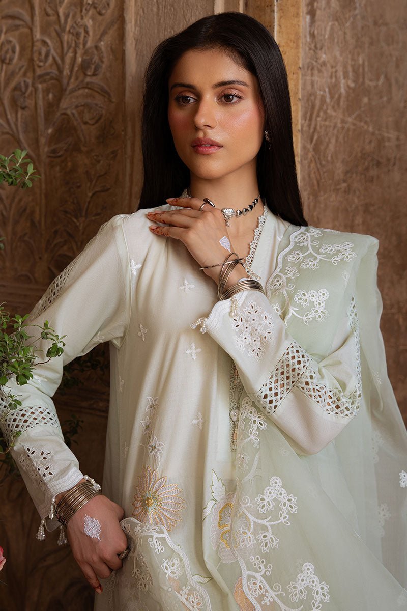 AQUA SERENITY - 3PC EMBROIDERED LAWN SUIT - NEW NAMAL PRET