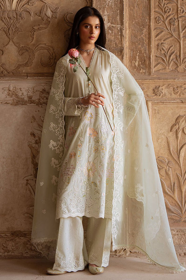 AQUA SERENITY - 3PC EMBROIDERED LAWN SUIT - NEW NAMAL PRET
