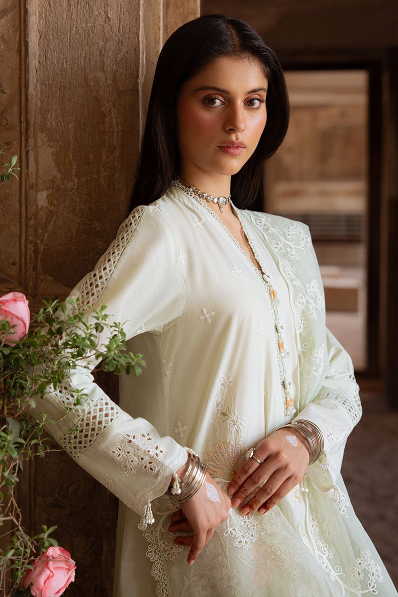 AQUA SERENITY - 3PC EMBROIDERED LAWN SUIT - NEW NAMAL PRET