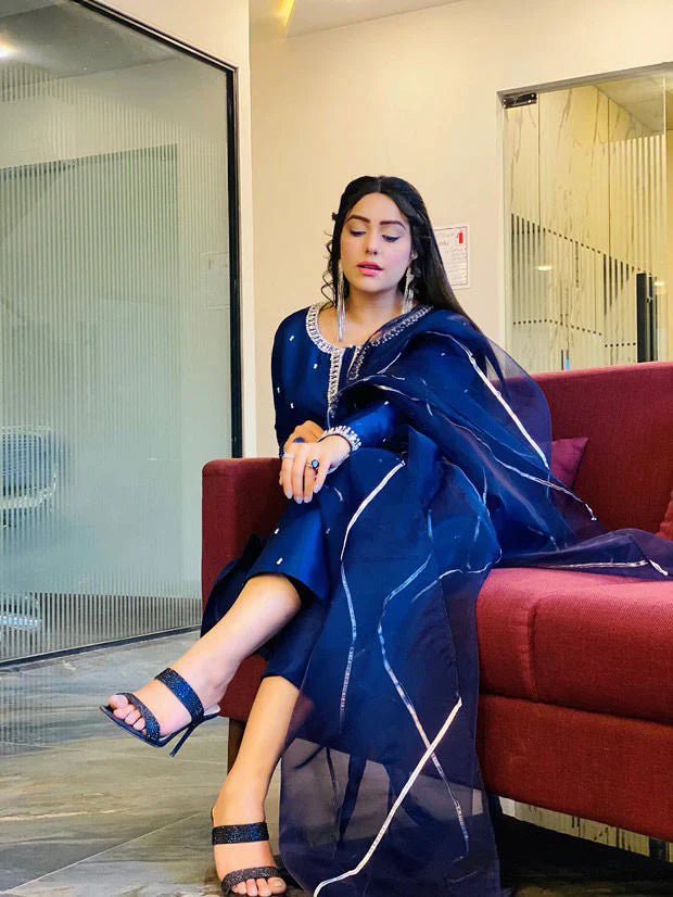 Cedar Dress with handwork 3PC - NEW NAMAL PRET