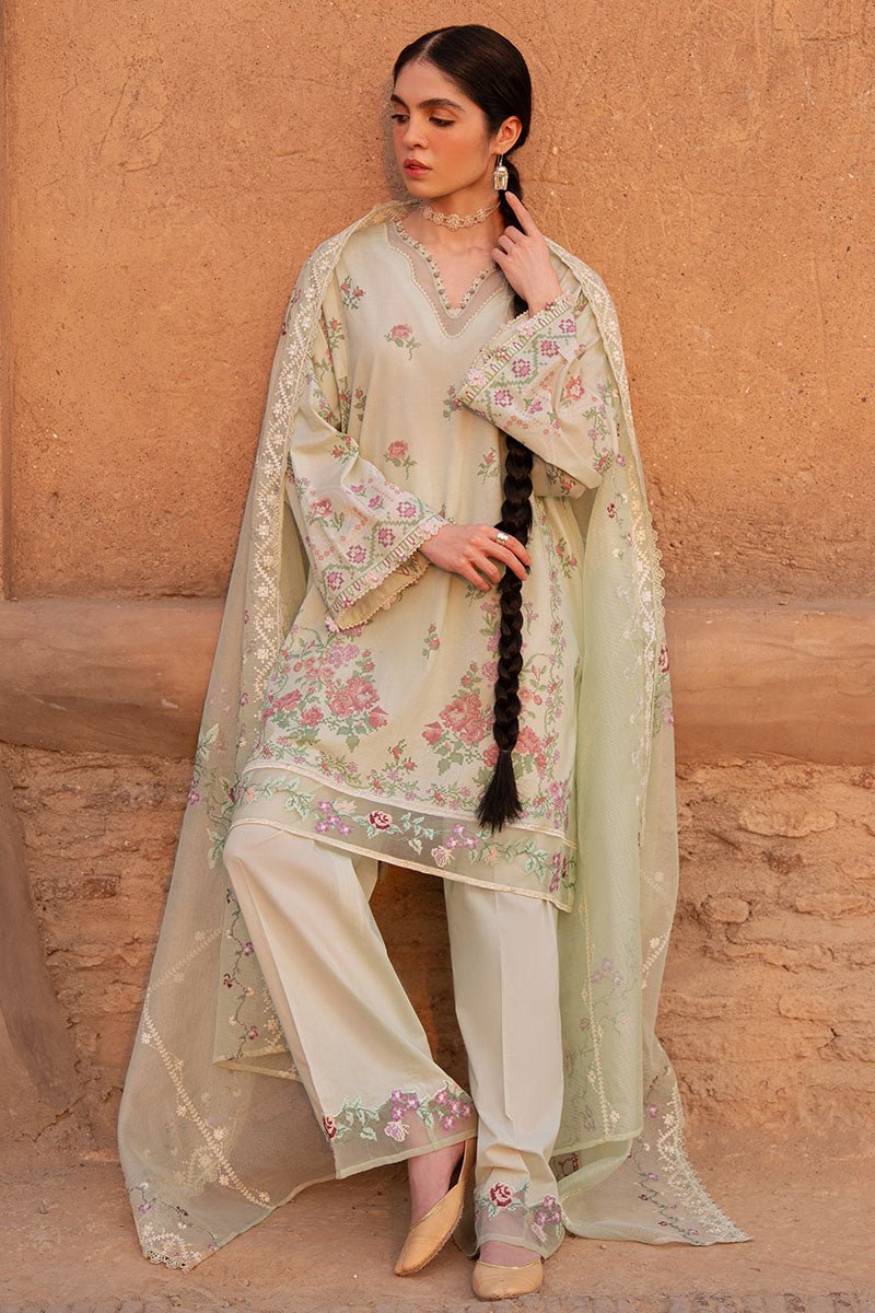 CITRINE AURA - 3PC PRINTED LAWN SUIT - NEW NAMAL PRET