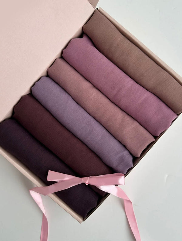Custom Turkish Bundle Hijab Box of 6 - Namal Pret