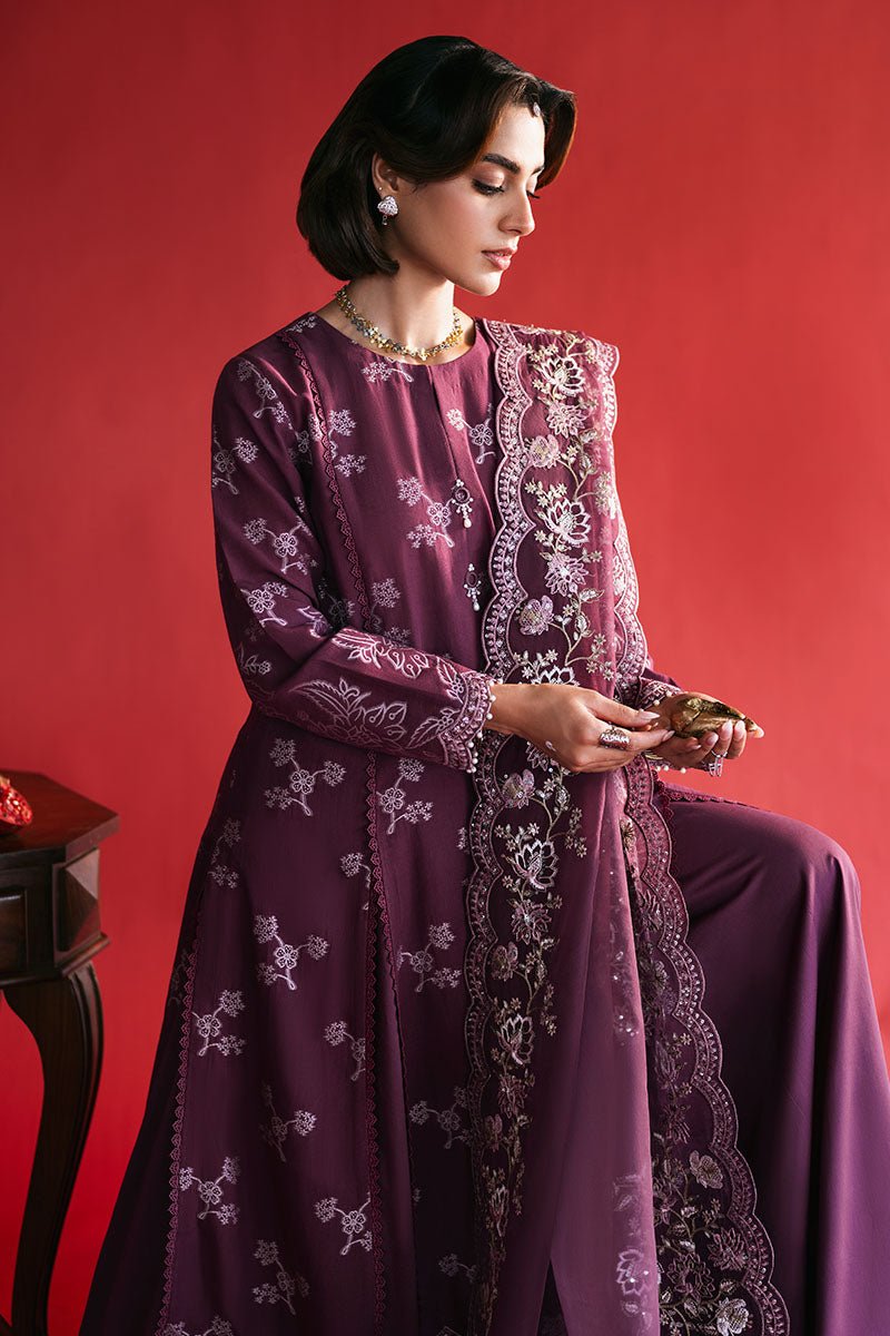 DEEP FLARE - 3PC JACQUARD SUIT - NEW NAMAL PRET