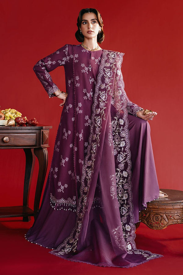 DEEP FLARE - 3PC JACQUARD SUIT - NEW NAMAL PRET