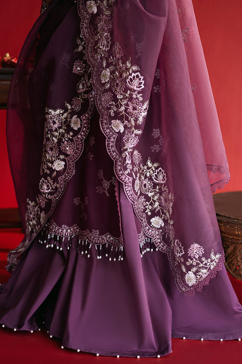 DEEP FLARE - 3PC JACQUARD SUIT - NEW NAMAL PRET