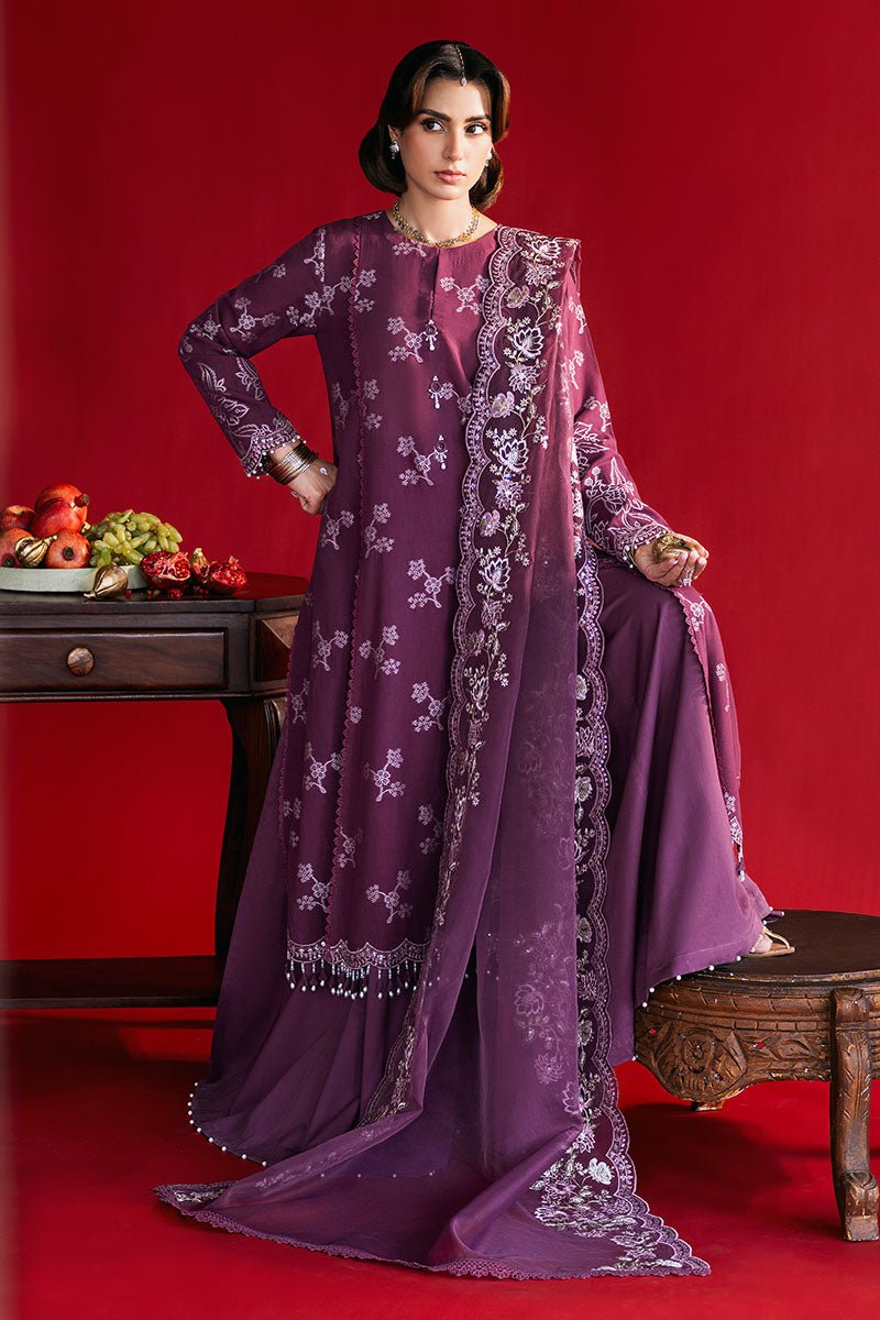 DEEP FLARE - 3PC JACQUARD SUIT - NEW NAMAL PRET