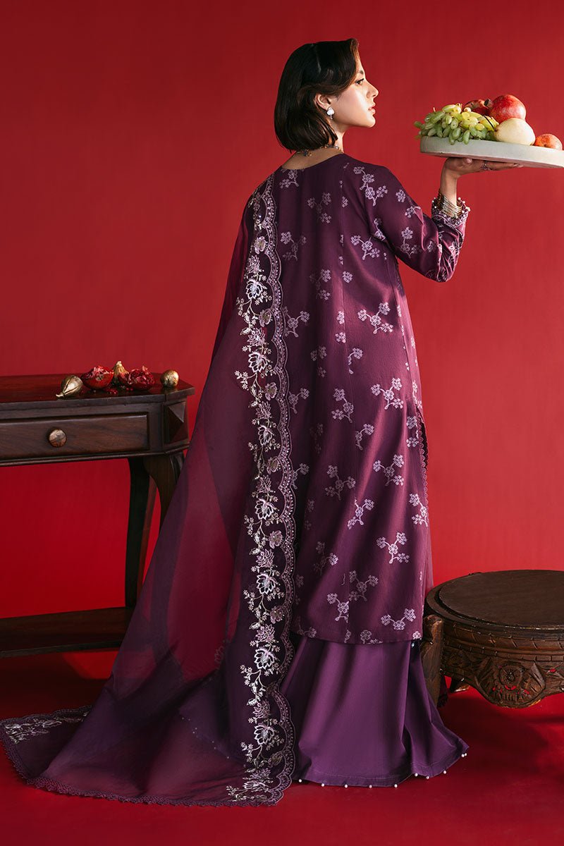 DEEP FLARE - 3PC JACQUARD SUIT - NEW NAMAL PRET