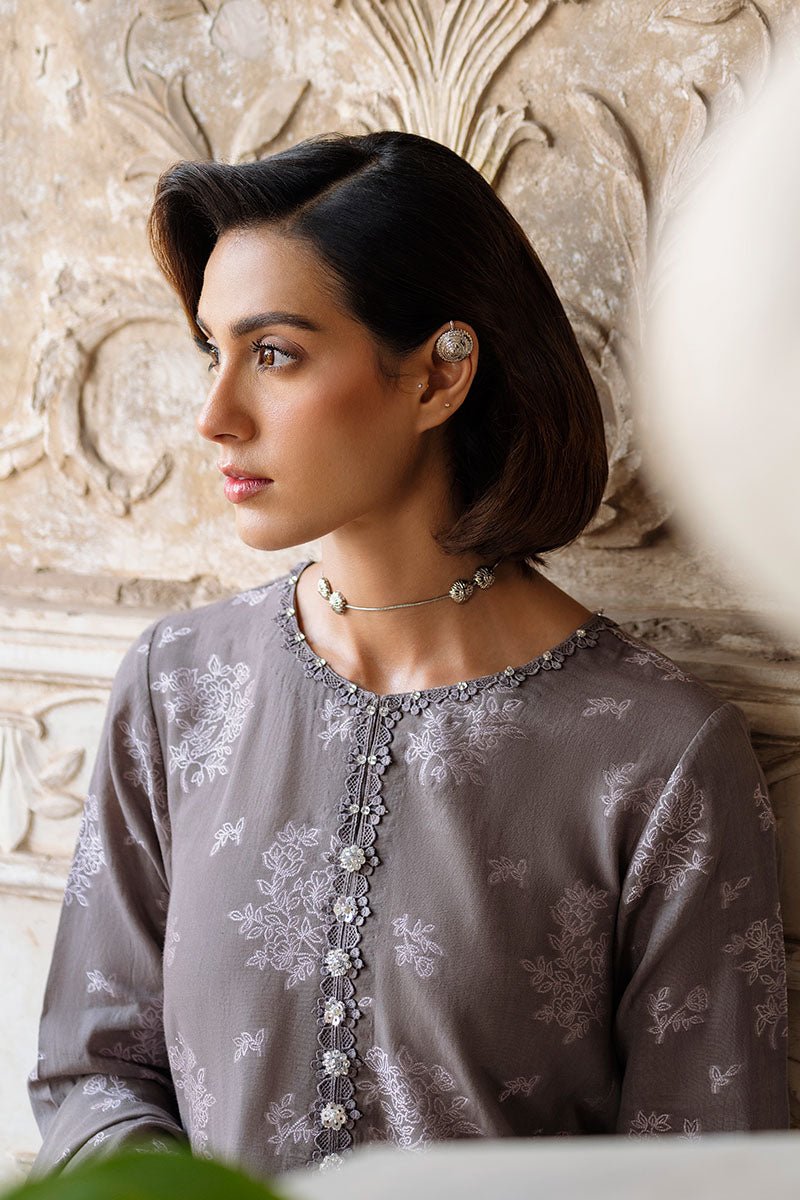 DESERT TAUPE - 3PC JACQUARD SUIT - NEW NAMAL PRET