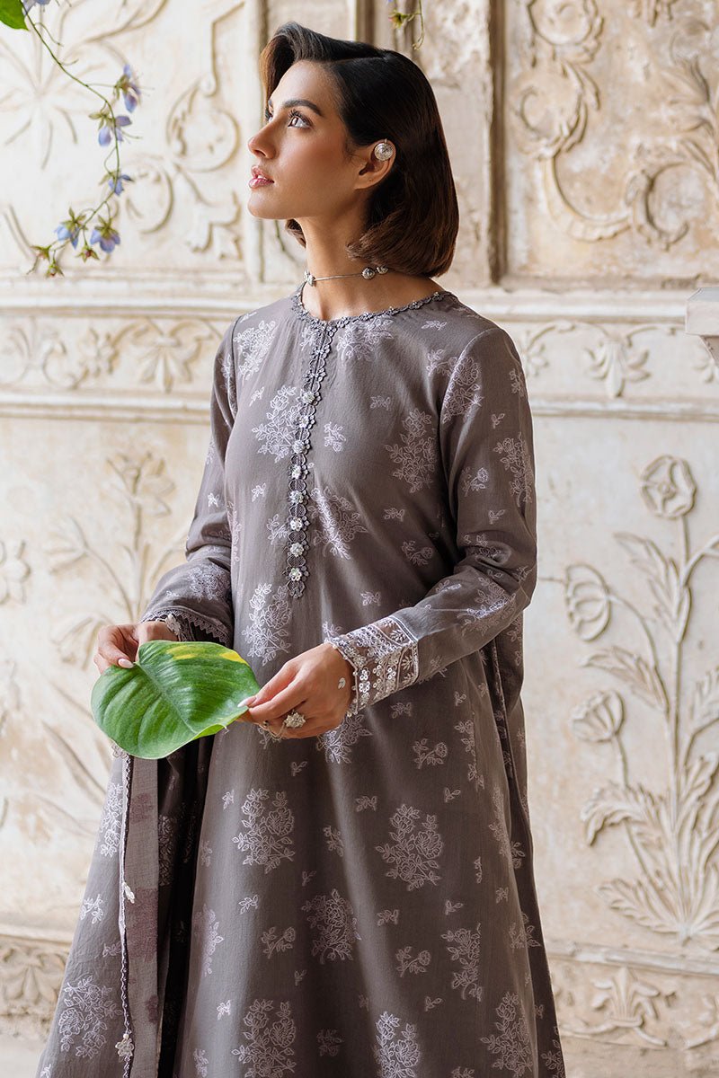 DESERT TAUPE - 3PC JACQUARD SUIT - NEW NAMAL PRET
