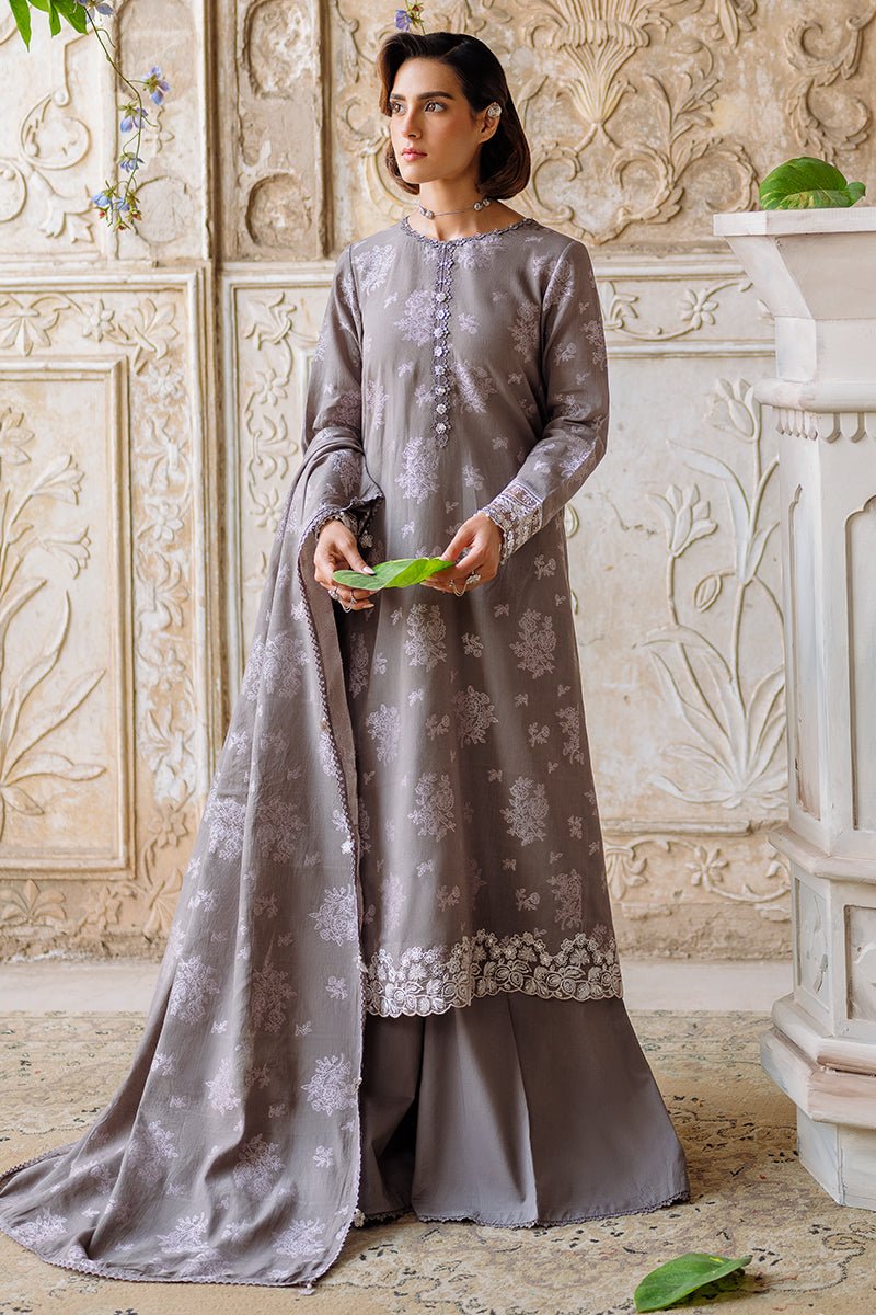 DESERT TAUPE - 3PC JACQUARD SUIT - NEW NAMAL PRET