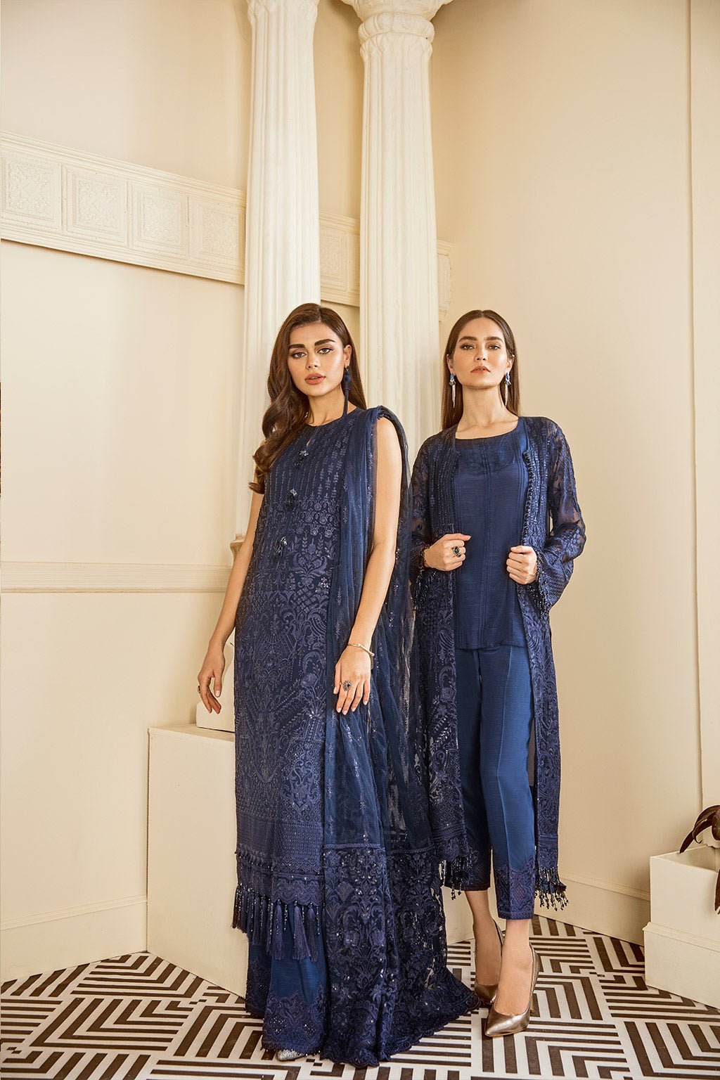 EMBROIDERED CHIFFON CH06 - 02 - NEW NAMAL PRET