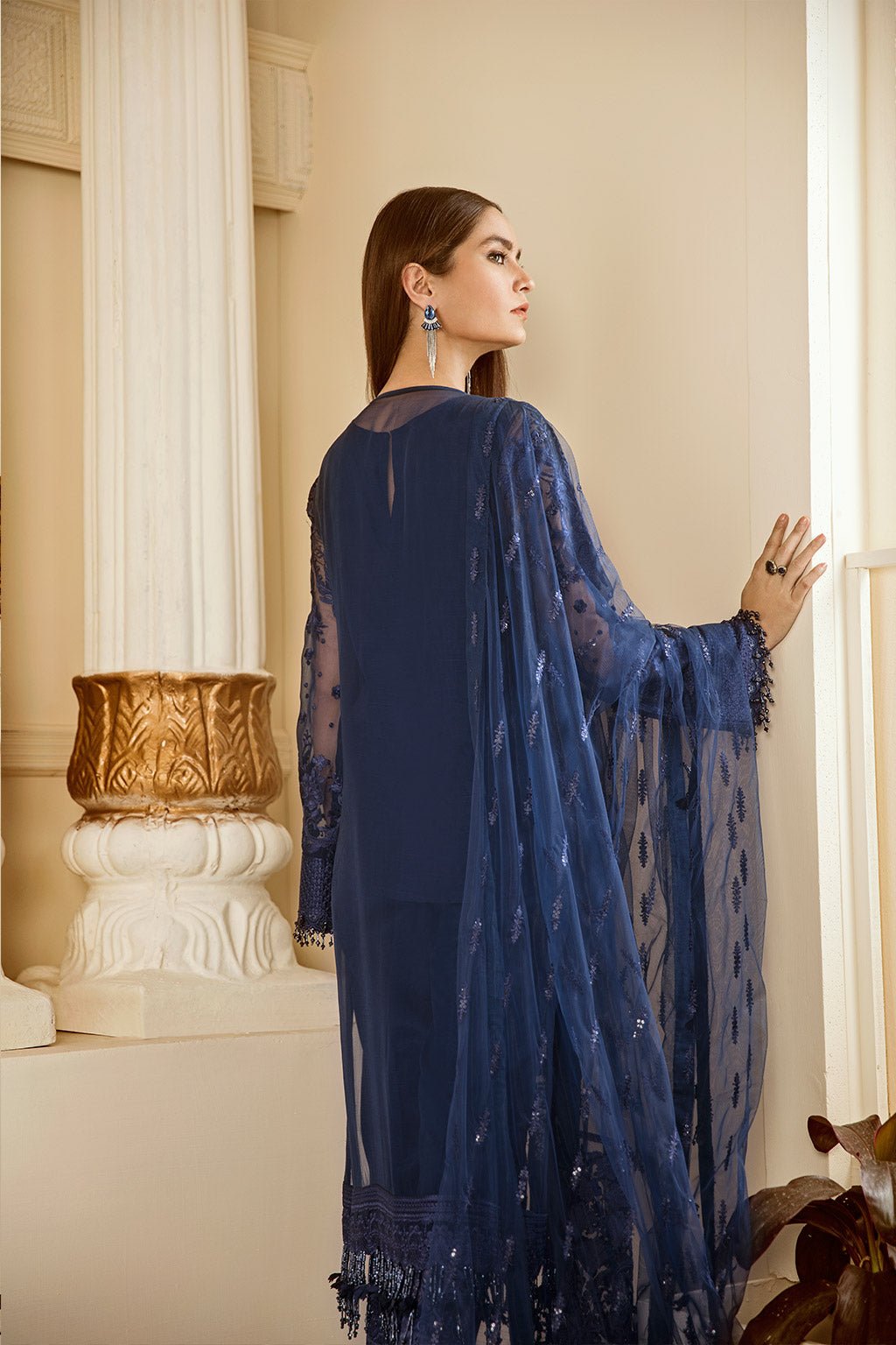 EMBROIDERED CHIFFON CH06 - 02 - NEW NAMAL PRET