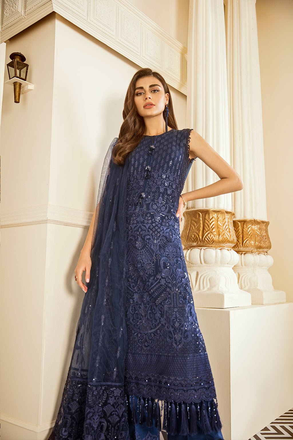 EMBROIDERED CHIFFON CH06 - 02 - NEW NAMAL PRET