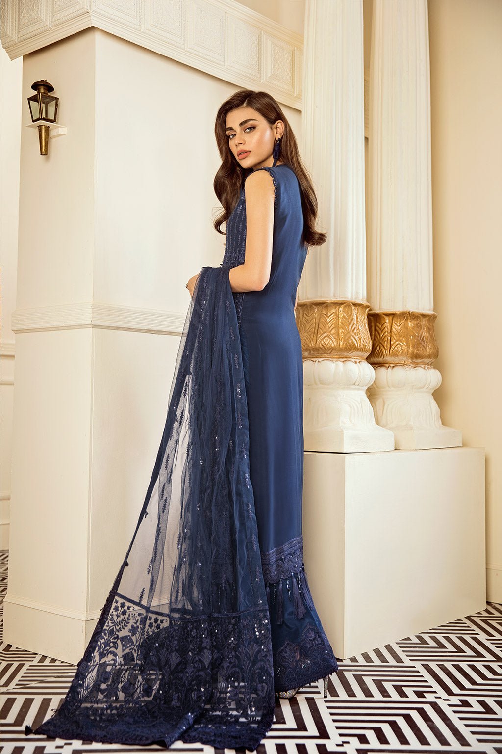 EMBROIDERED CHIFFON CH06 - 02 - NEW NAMAL PRET